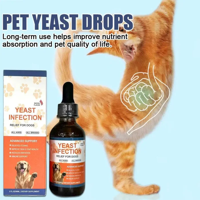 1/2/3PCS 60ML Dog Pet Drops Gentle Care Supplement To Maintain Healthy Coat and Skin for Dogs PET CARE Happy Tails Pet Shop Store