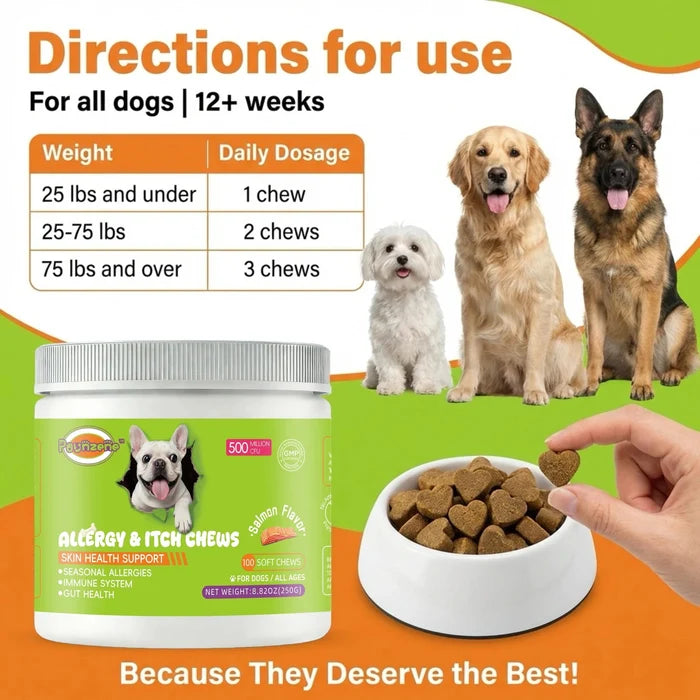 【15in1】Multivitamin for dogs  - Improve hair loss, digestion and immune support - Dog paw yeast treatment Happy Tails Pet Shop Store