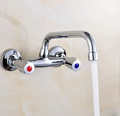 2 hole wall-mounted washbasin mixer