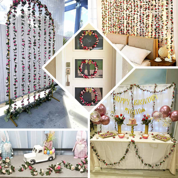 Decorative floral garlands for birthday celebrations and events.