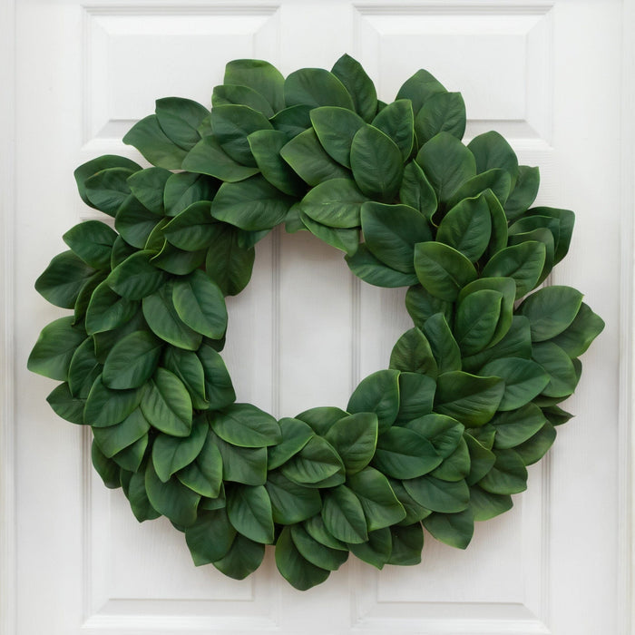 30” Artificial Magnolia Wreath