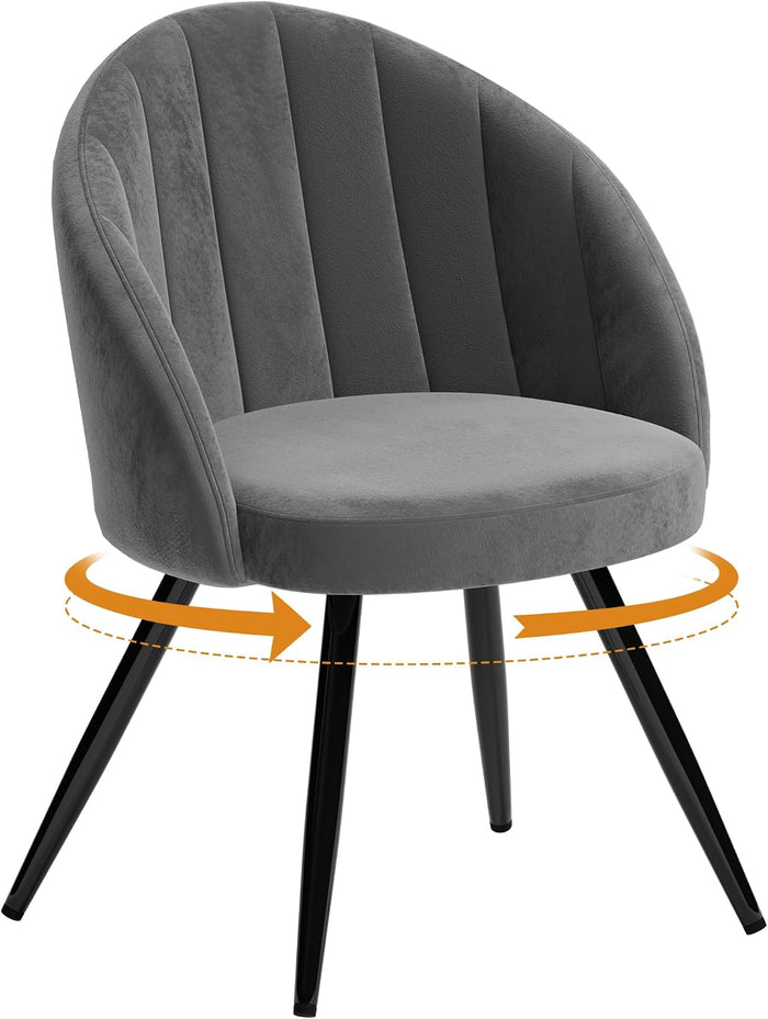 Grey Velvet Chairs / Single Chair