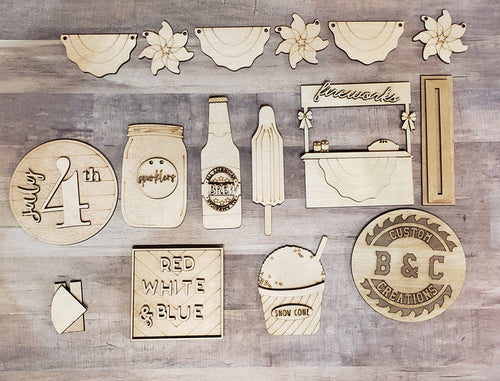 4th of July Tier Tray