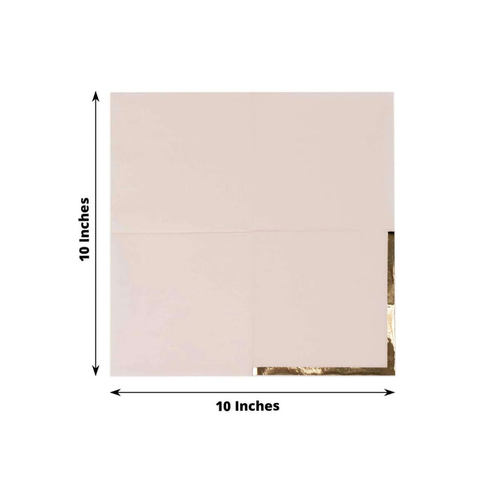 10-inch pink and gold square paper sheet