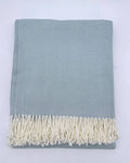 Adirondack Herringbone Throw - Aqua Haze
