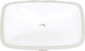 Aegean 20" Superellipse Rectangle White Finish Ceramic Undermount Sink - Altair Design