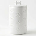 Airtight Dog Treat Jar, 5x9 Inch Ceramic Canister with Lid, 7 Cup Capacity for Kitchen Counter Happy Tails Pet Shop Store