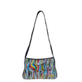 Women's zebra hand-painted leather shoulder bag for daily use and travel