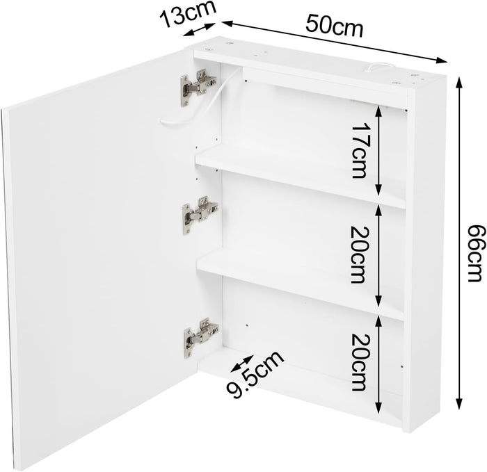 Badezimmer-Spiegelschrank mit LED-Beleuchtung