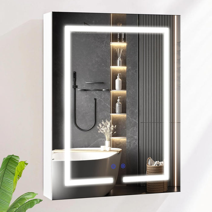 Badezimmer-Spiegelschrank mit LED-Beleuchtung