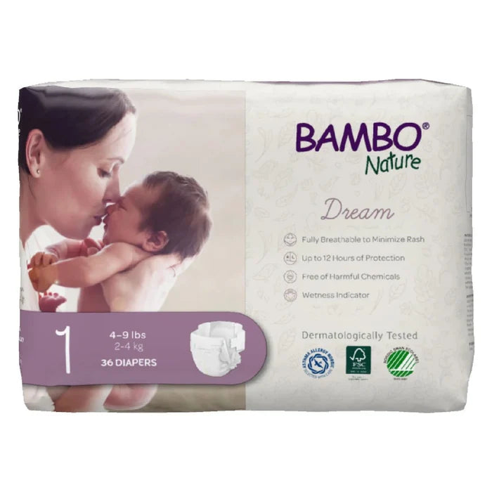 Bambo Nature Dream Diapers (Sizes 0–6) - Formuland
