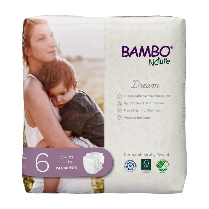Bambo Nature Dream Diapers (Sizes 0–6) - Formuland