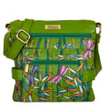 Women's hand-painted bamboo dragonfly crossbody bag for daily use