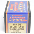 Barnes .243 Diameter 80 Grain Polymer Tip TTSX 50 Count Bullets