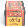 Barnes .284 Diameter 120 Grain Solid Hollow Point TSX 50 Count Bullets