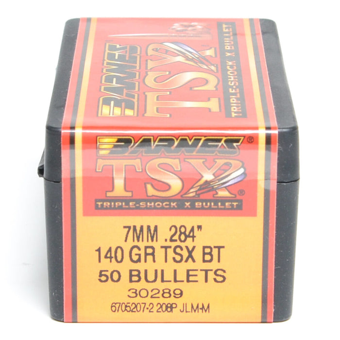 Barnes .284 Diameter 140 Grain Solid Hollow Point TSX 50 Count Bullets