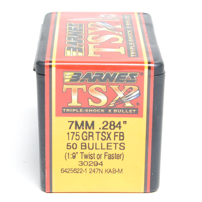 Barnes .284 Diameter 175 Grain Solid Hollow Point TSX 50 Count Bullets