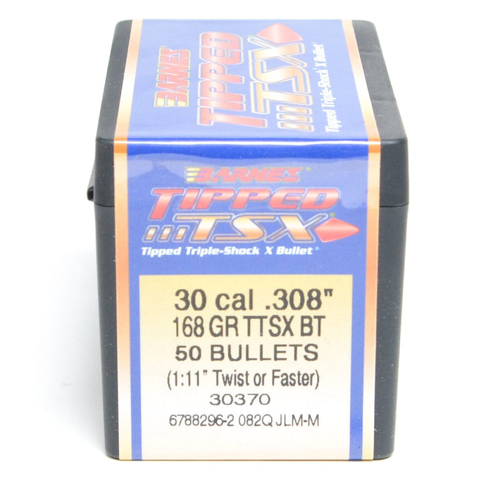 Barnes .308 Diameter 168 Grain Polymer Tip TTSX 50 Count Bullets