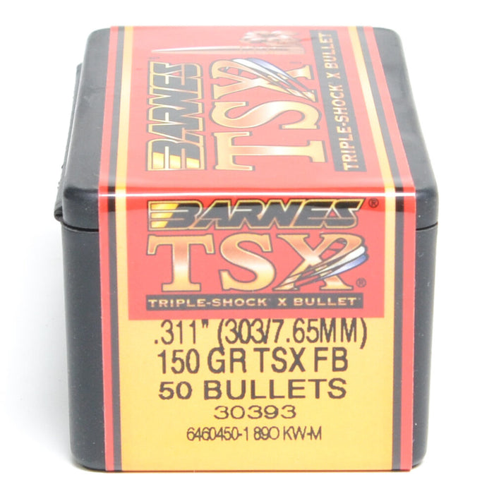 Barnes .311 Diameter 150 Grain Solid Hollow Point TSX 50 Count Bullets