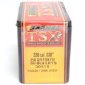 Barnes .338 Diameter 250 Grain Solid Hollow Point TSX 50 Count Bullets