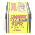 Barnes .500 Diameter 325 Grain Jacketed Hollow Point XPB 20 Count Bullets