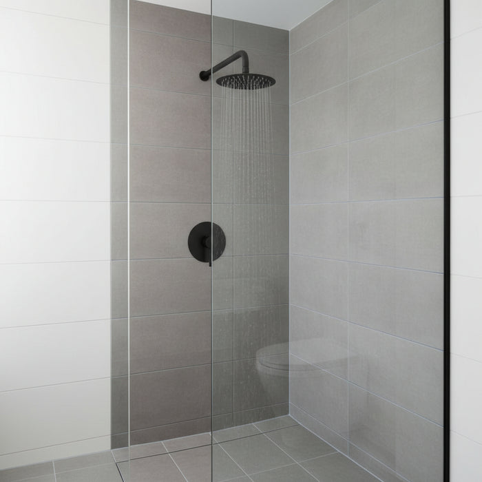 Bathroom Rain Shower System - Black Rainfall Shower Head