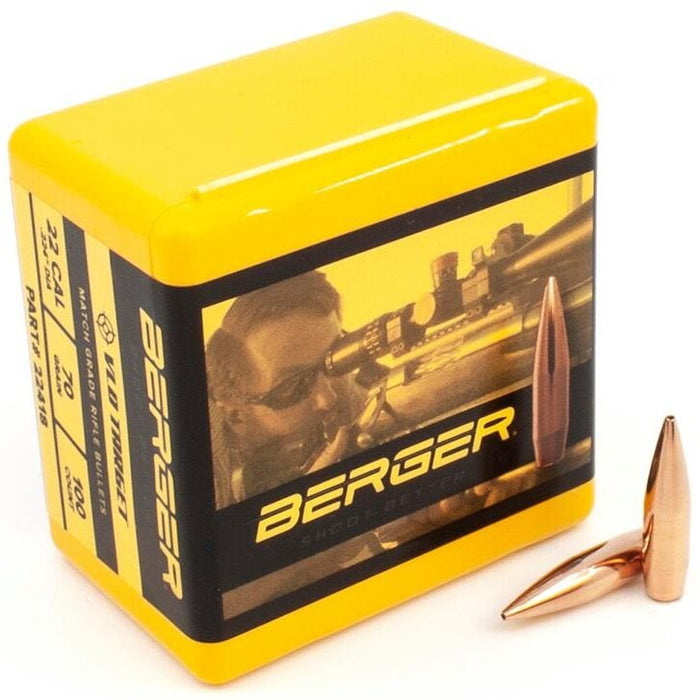 Berger .224 / 22 70 Grain Match Target Very Low Drag (100)