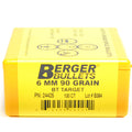 Berger .243 Diameter 90 Grain Boat Tail Hollow Point Target Bullets