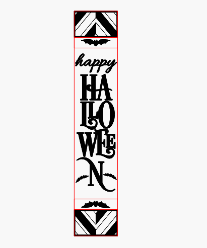 Boho Happy Halloween Porch Leaner