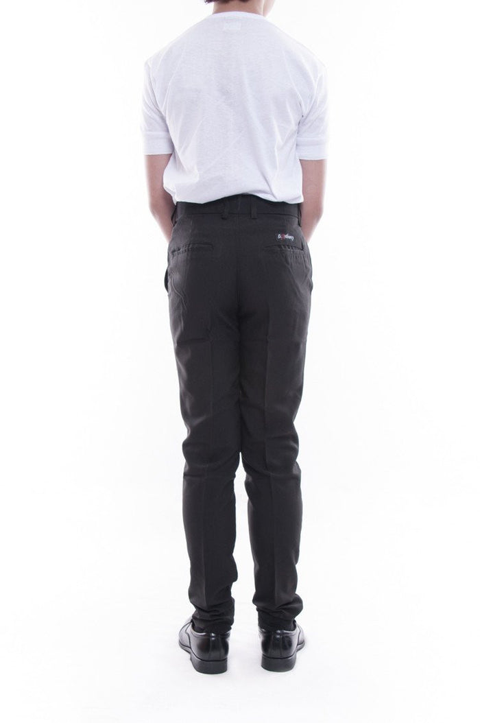 BARONG WAREHOUSE - BP01 - PRE-ORDER - Boy's Skinny Fit Formal Slacks Black