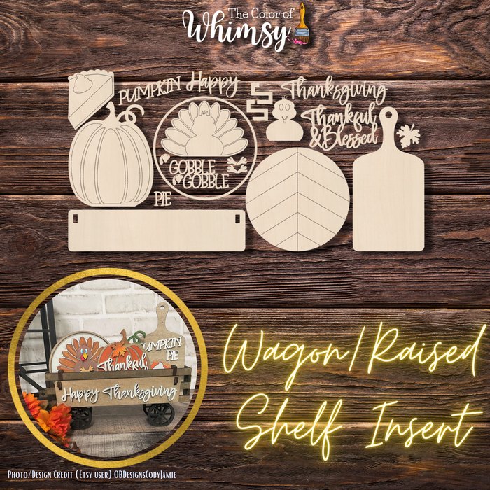 *BULK* Thanksgiving Gobble Turkey Wagon/Shelf Additions (Set of 10)