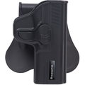 Bulldog Cases Rapid Release Paddle Holster Right Hand Glock 43 Polymer Black