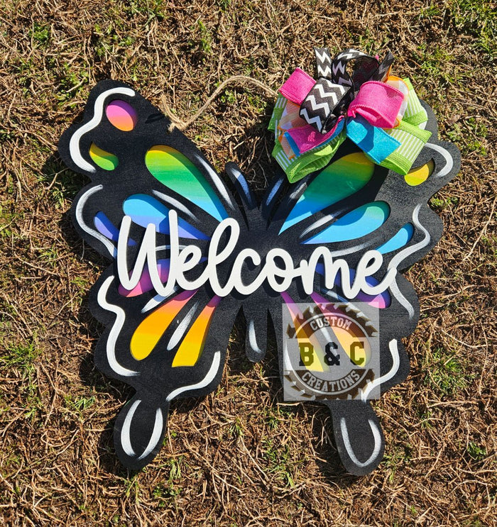 Butterfly Layered Welcome