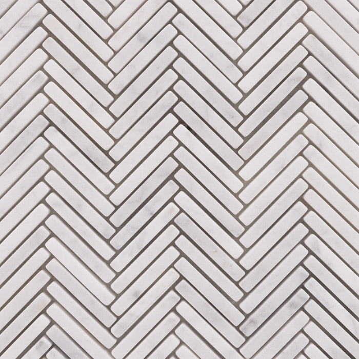 Carrara Herringbone Tile TileStyle