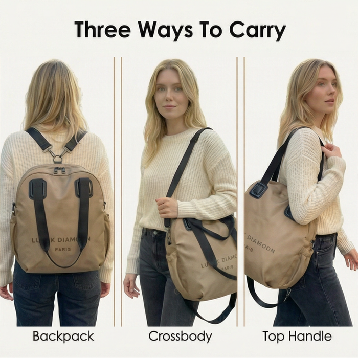 Carryvé 3 in 1 Convertible Nylon Backpack