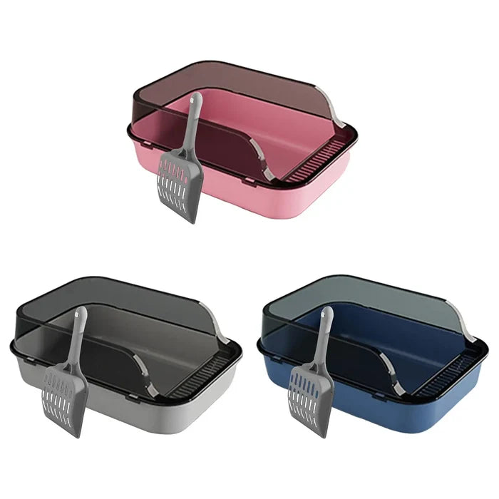 Cat Litter Box Kitten Potty Toilet for Small Medium Large Cats Small Animals Happy Tails Pet Shop Store