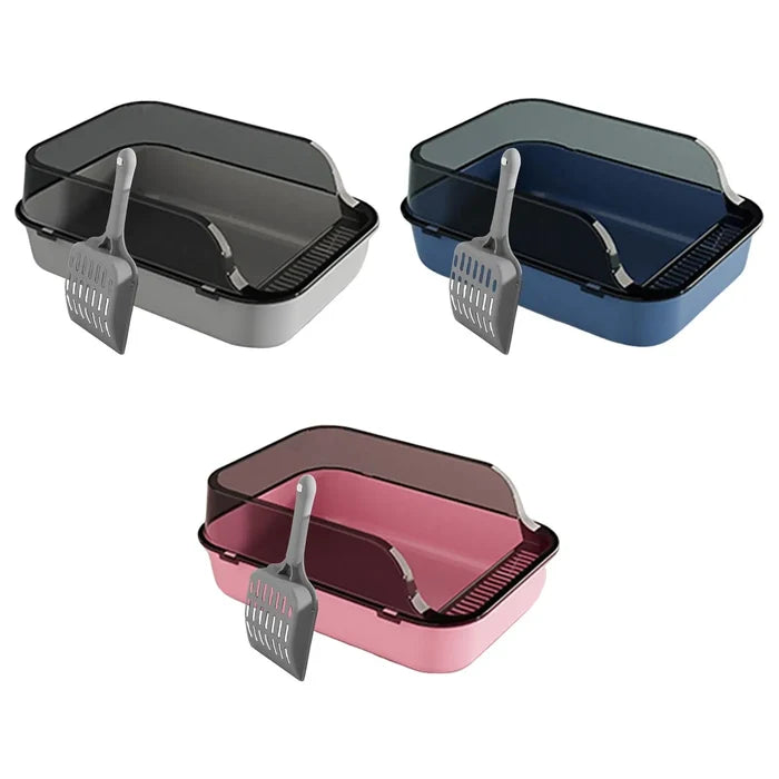 Cat Litter Box Kitten Potty Toilet for Small Medium Large Cats Small Animals Happy Tails Pet Shop Store
