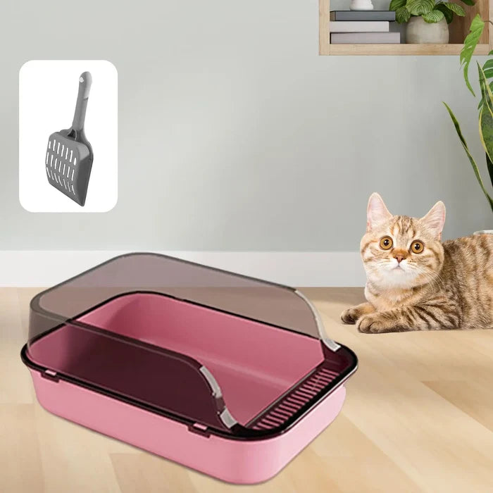 Cat Litter Box Kitten Potty Toilet for Small Medium Large Cats Small Animals Happy Tails Pet Shop Store