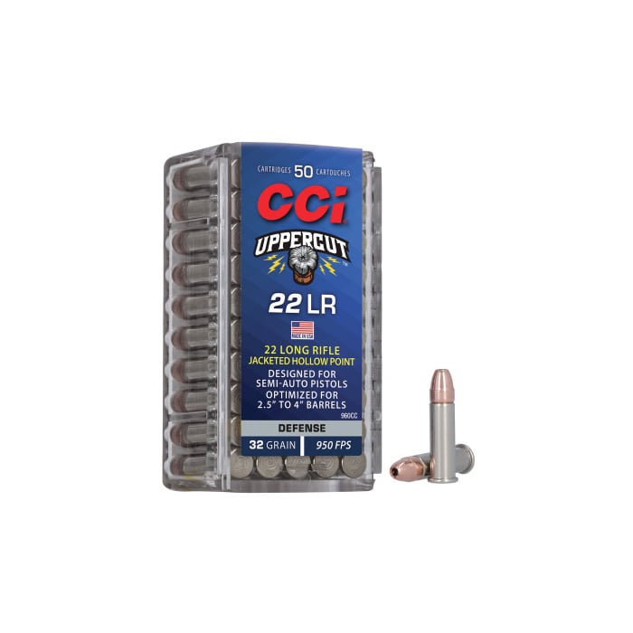 CCI Ammunition 22 Long Rifle 32 Grain Jacketed Hollow Point 50 Count