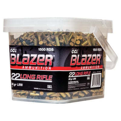 CCI Ammunition 22 Long Rifle 38 Grain Lead Round Nose 1500 Count
