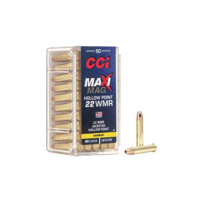 CCI Ammunition 22 Long Rifle 40 Grain Jacketed Hollow Point 50 Count