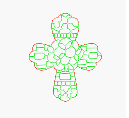 Chinoiserie Cross