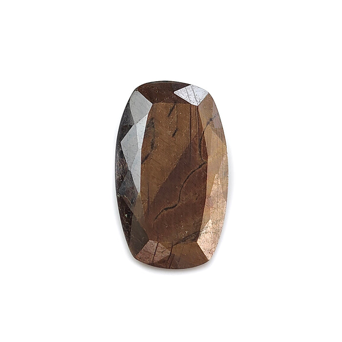 Chocolate Sapphire Faceted Cushion Shape