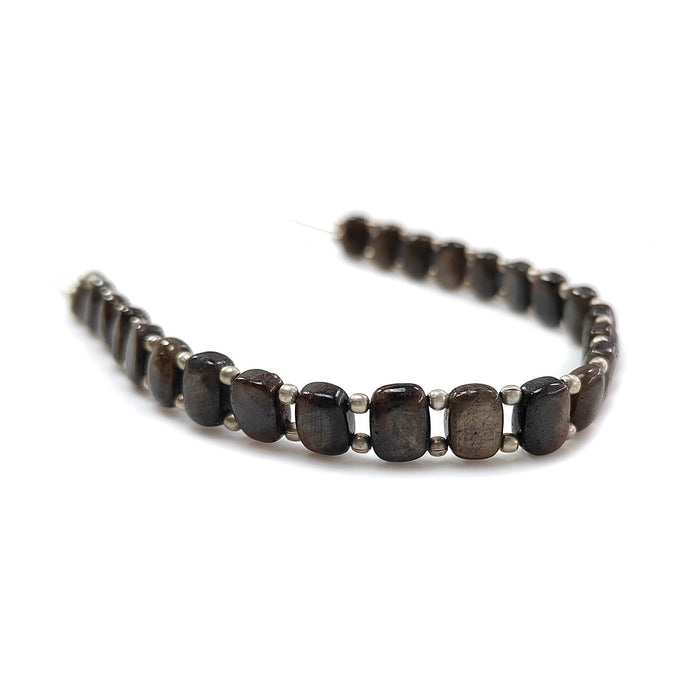 Chocolate Sapphire Plain Cushion Loose Beads