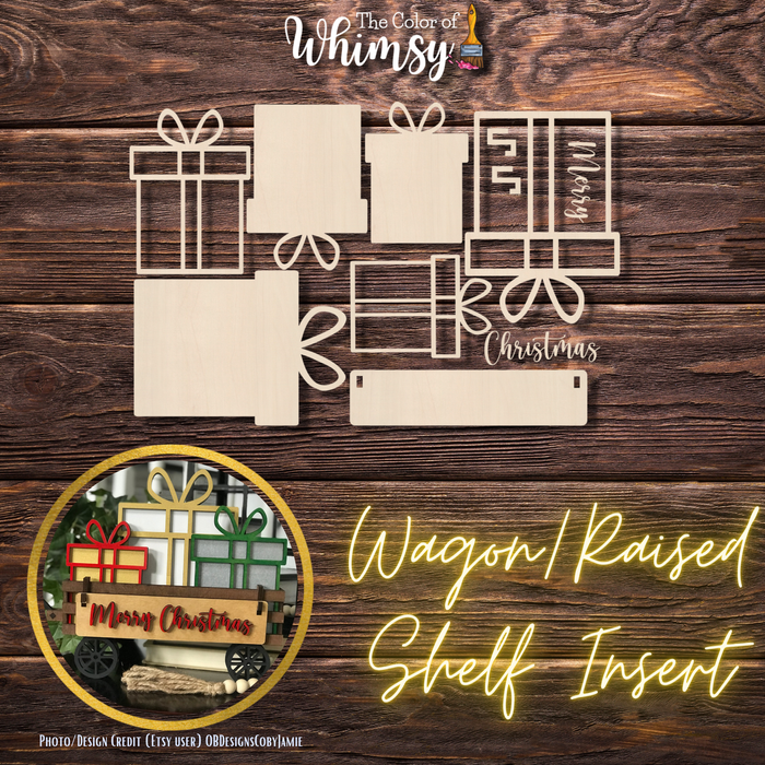 Christmas Presents Wagon/Shelf Additions