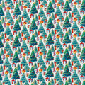 Christmas Trees - Digital Print - Cotton Poplin