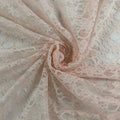 Corded Floral Lace - Nylon Cotton - Soft Rose