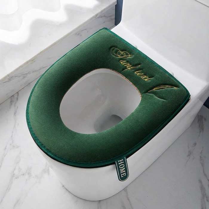Coziseat – Soft Velvet Toilet Seat Cover with Zipper