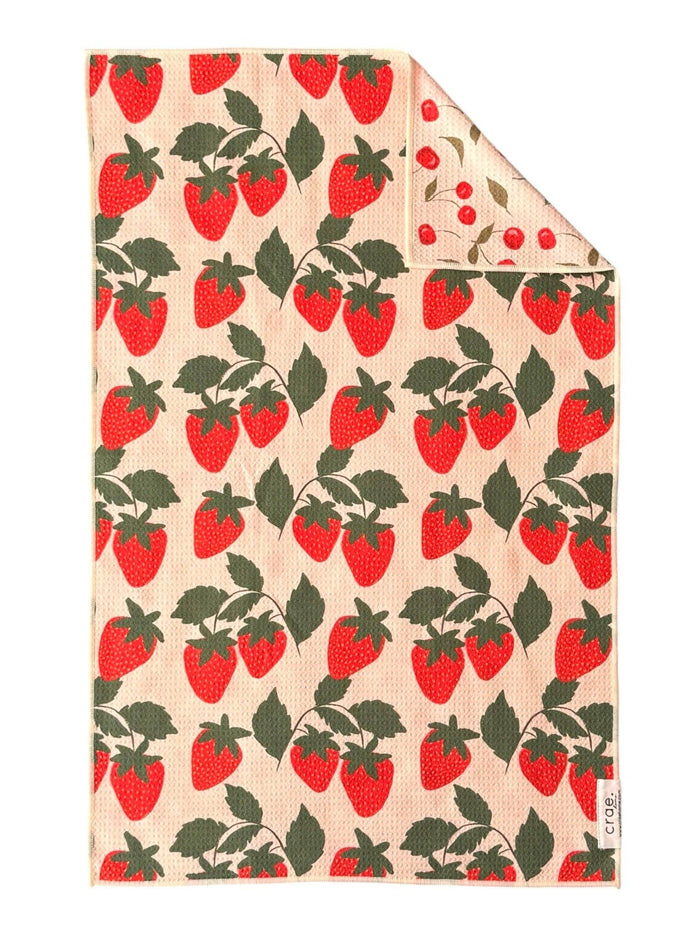 Crae.Home - Berries & Cherries: Reversible Hand Towel
