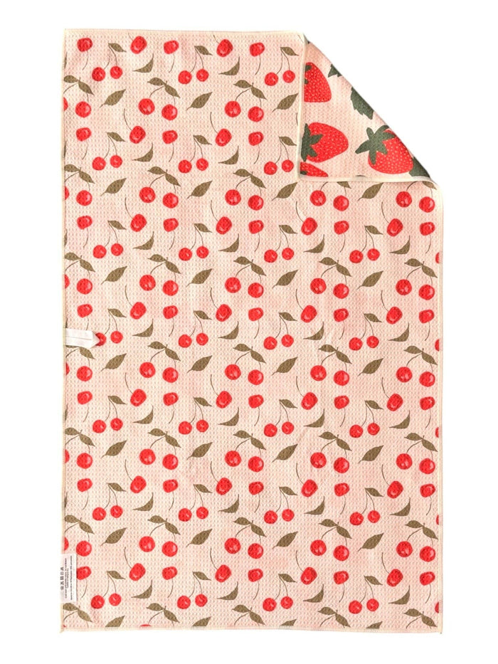 Crae.Home - Berries & Cherries: Reversible Hand Towel